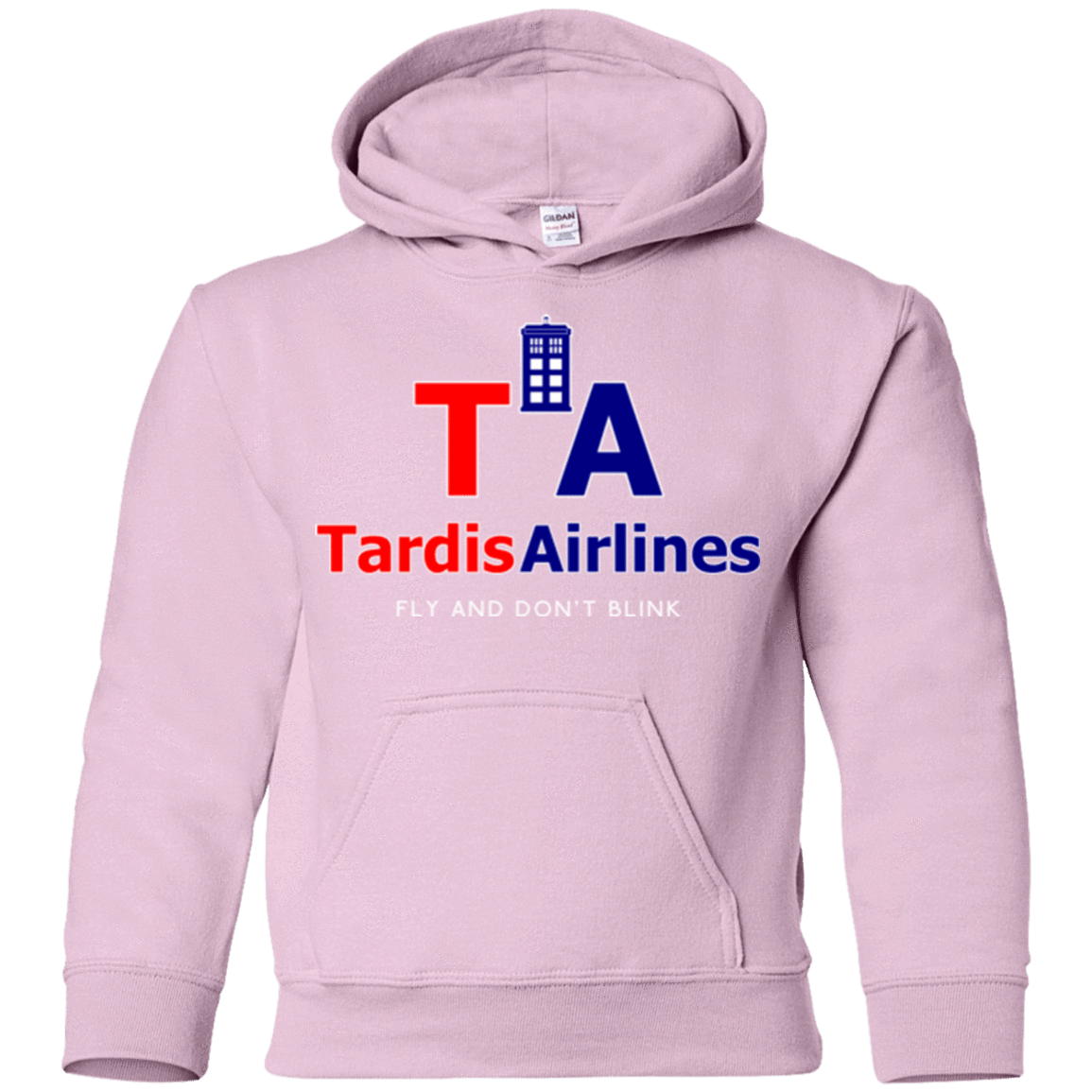 Sweatshirts Light Pink / YS Tardis Airlines Youth Hoodie
