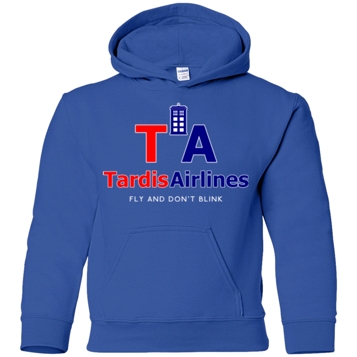 Sweatshirts Royal / YS Tardis Airlines Youth Hoodie