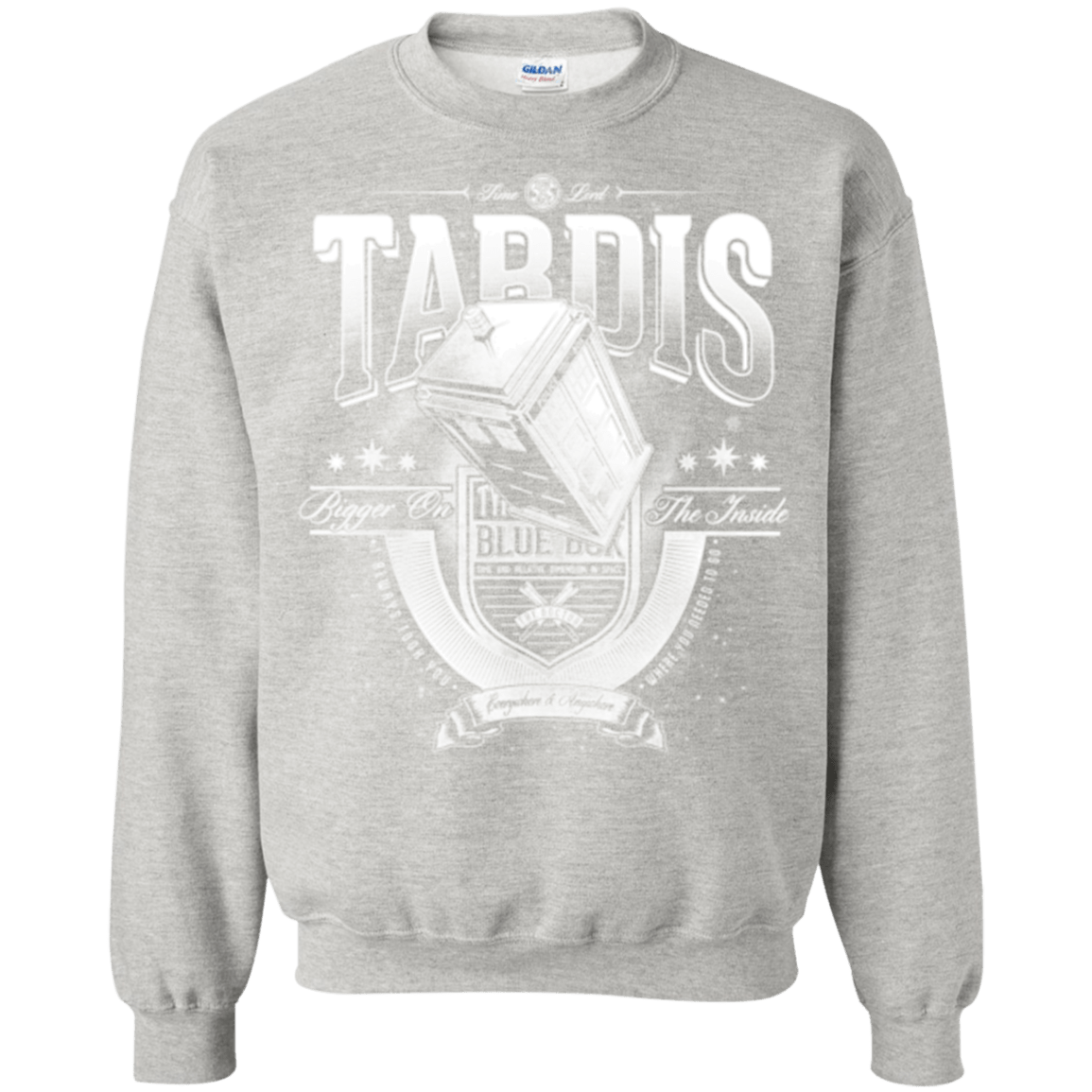 Sweatshirts Ash / Small Tardis Crewneck Sweatshirt