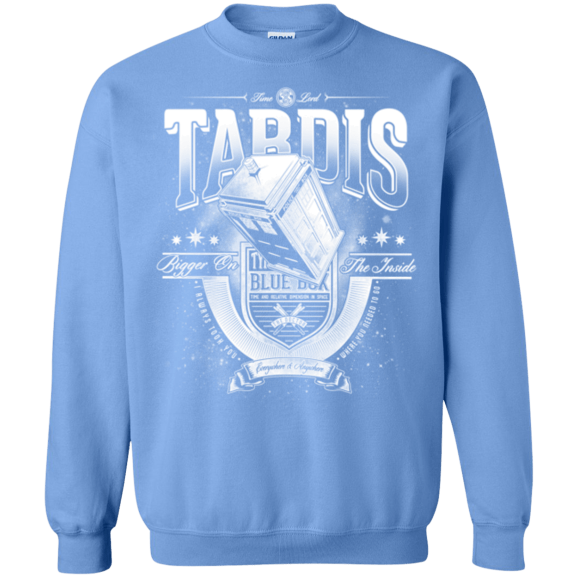 Sweatshirts Carolina Blue / Small Tardis Crewneck Sweatshirt