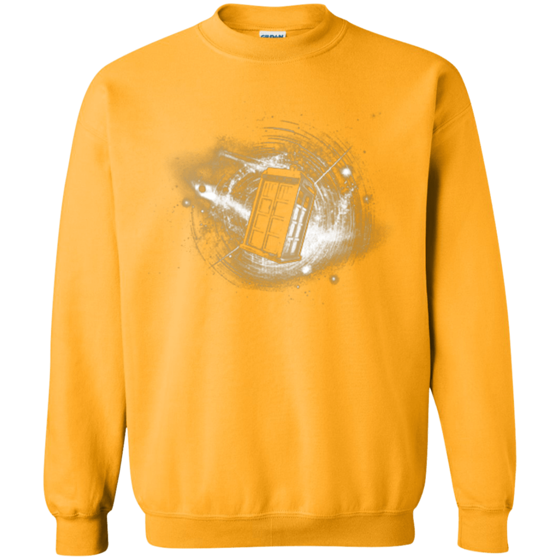 Sweatshirts Gold / Small Tardis Crewneck Sweatshirt