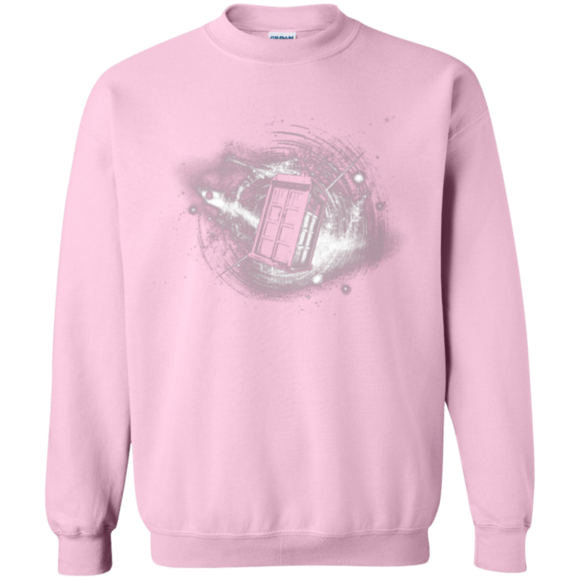 Sweatshirts Light Pink / Small Tardis Crewneck Sweatshirt