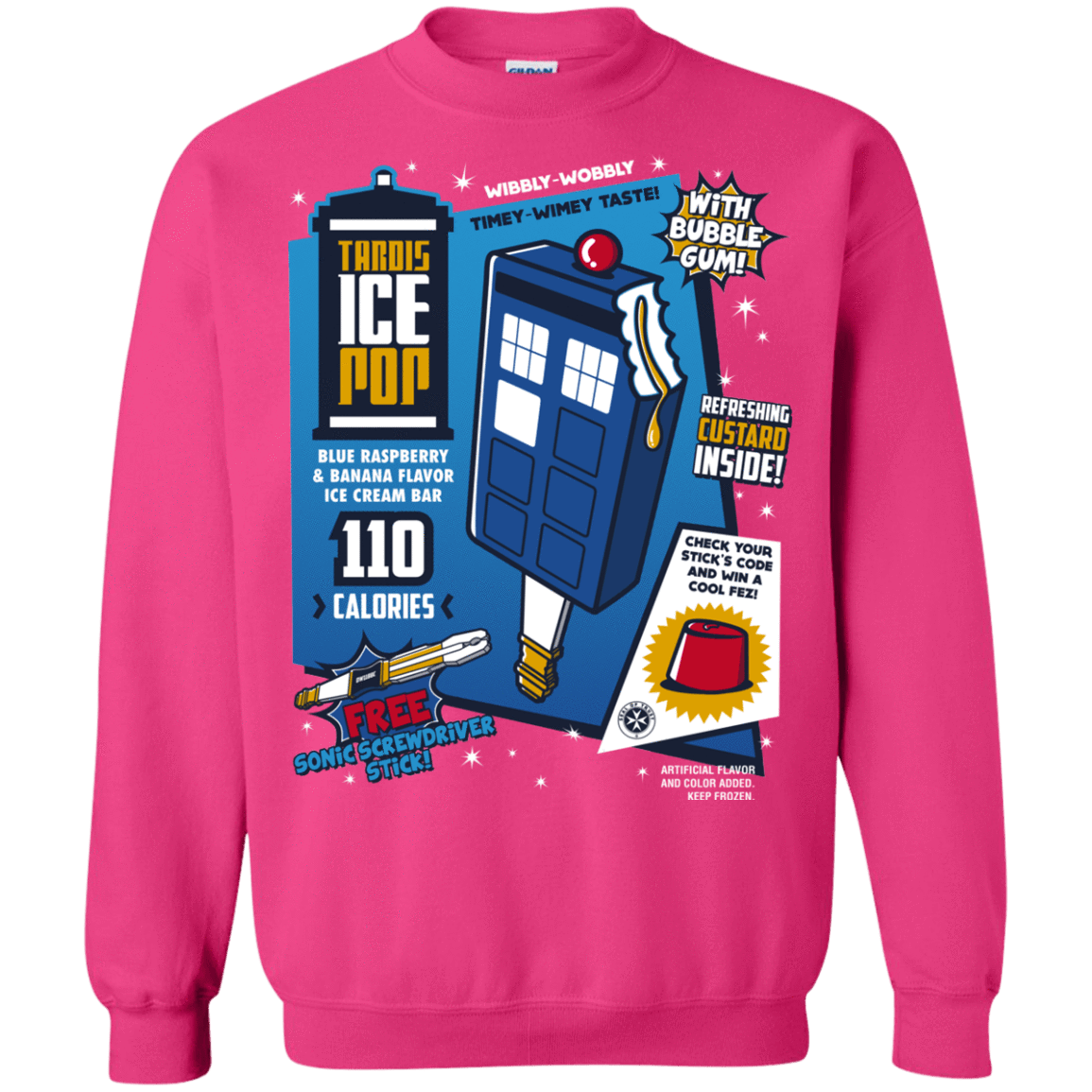 Sweatshirts Heliconia / S Tardis Ice Pop Crewneck Sweatshirt