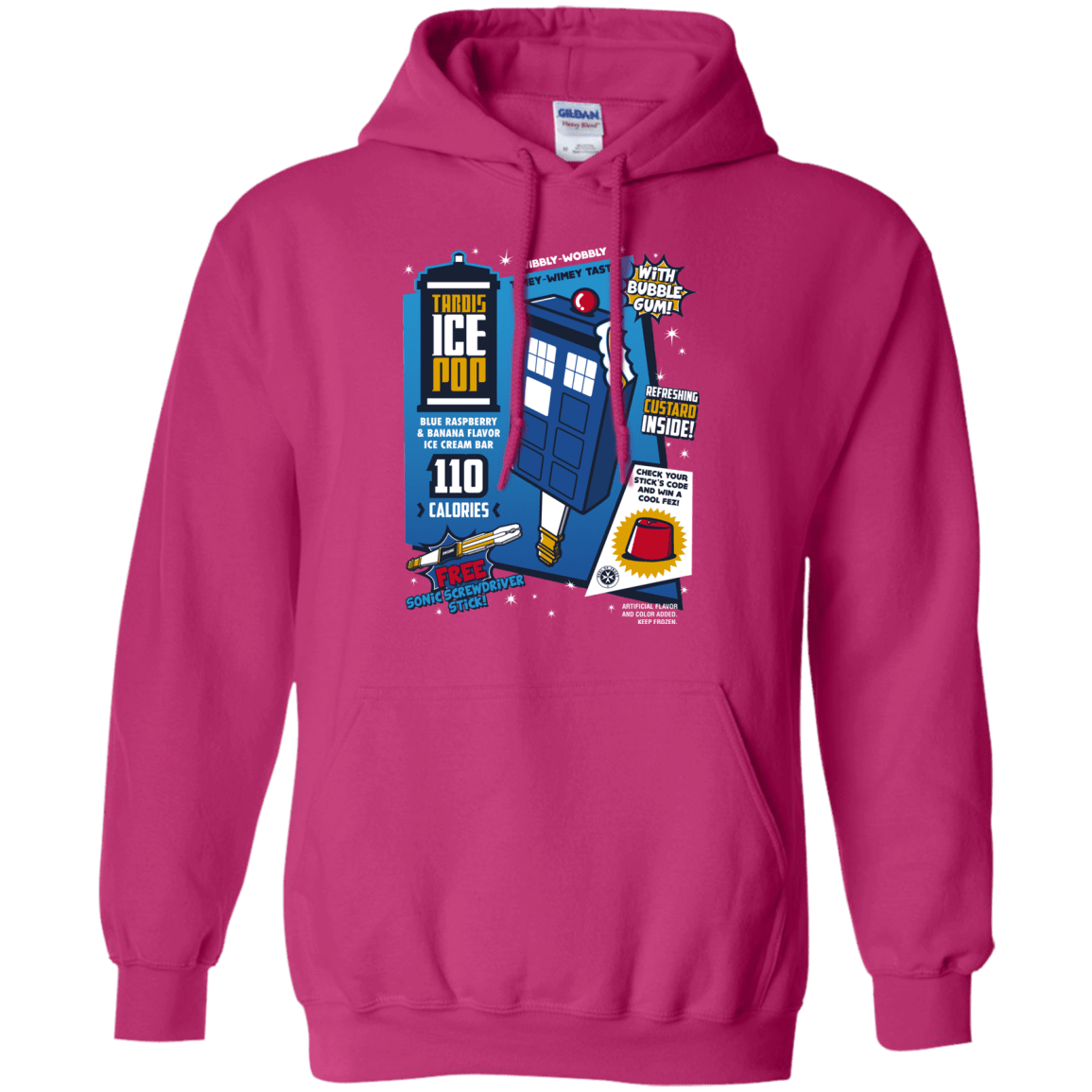 Sweatshirts Heliconia / S Tardis Ice Pop Pullover Hoodie