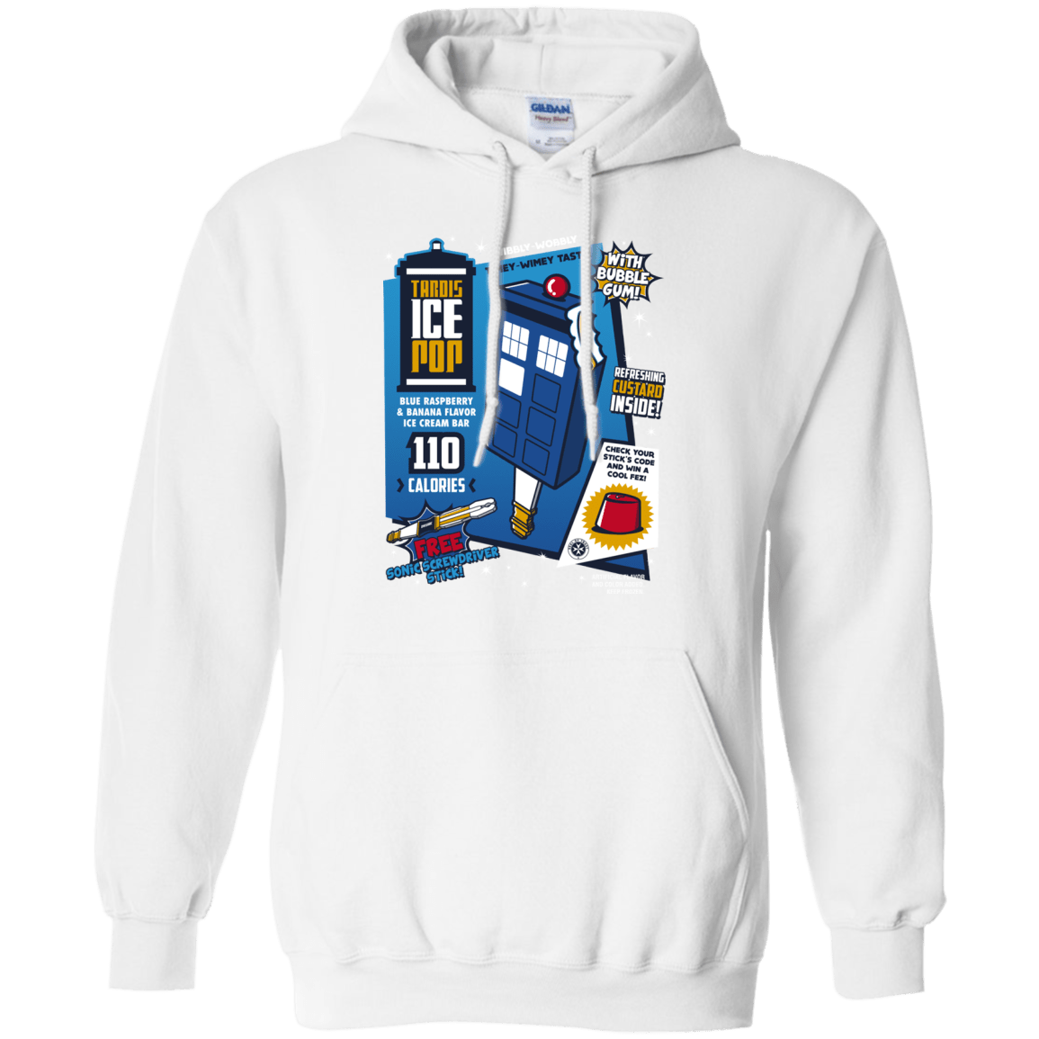 Sweatshirts White / S Tardis Ice Pop Pullover Hoodie