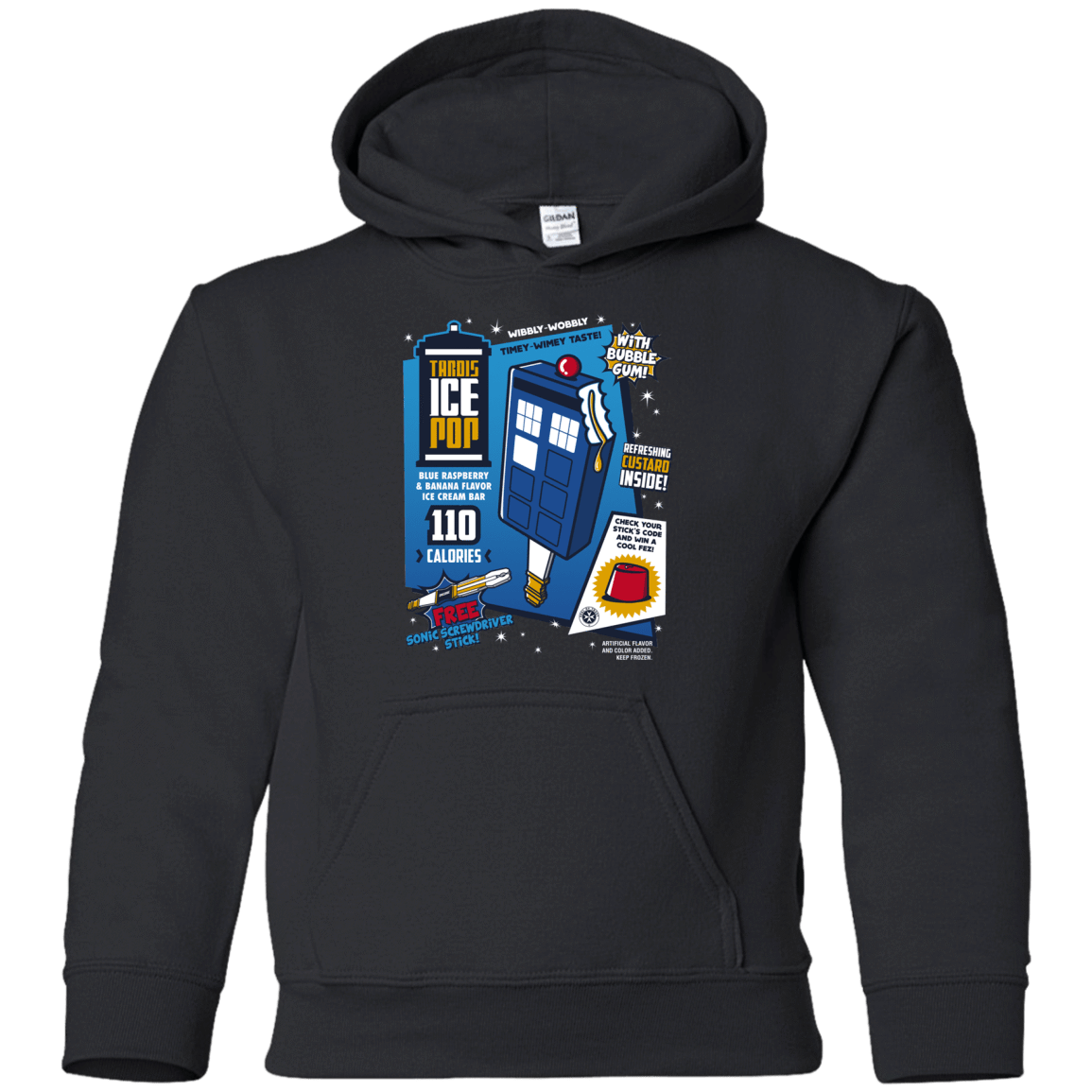 Sweatshirts Black / YS Tardis Ice Pop Youth Hoodie