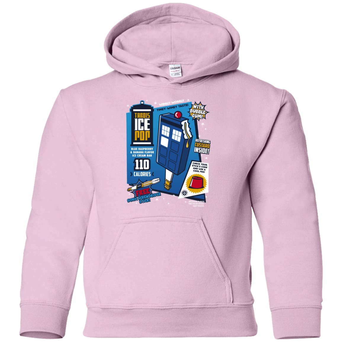 Sweatshirts Light Pink / YS Tardis Ice Pop Youth Hoodie