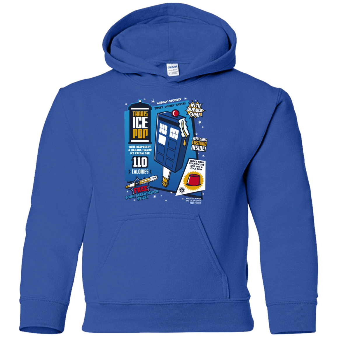 Sweatshirts Royal / YS Tardis Ice Pop Youth Hoodie
