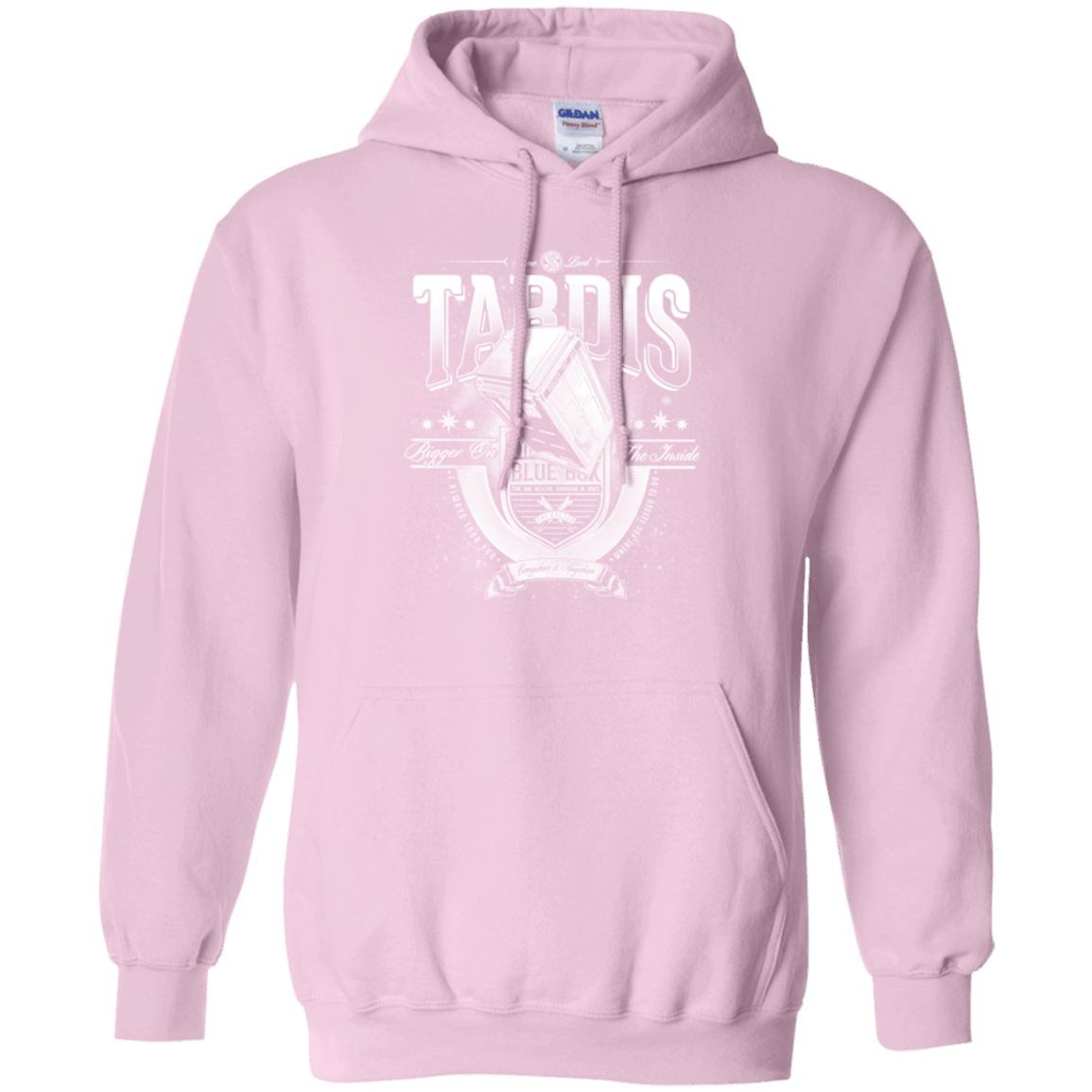 Sweatshirts Light Pink / Small Tardis Pullover Hoodie