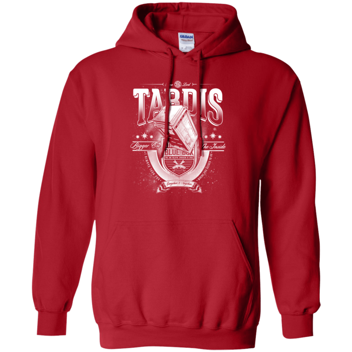 Sweatshirts Red / Small Tardis Pullover Hoodie