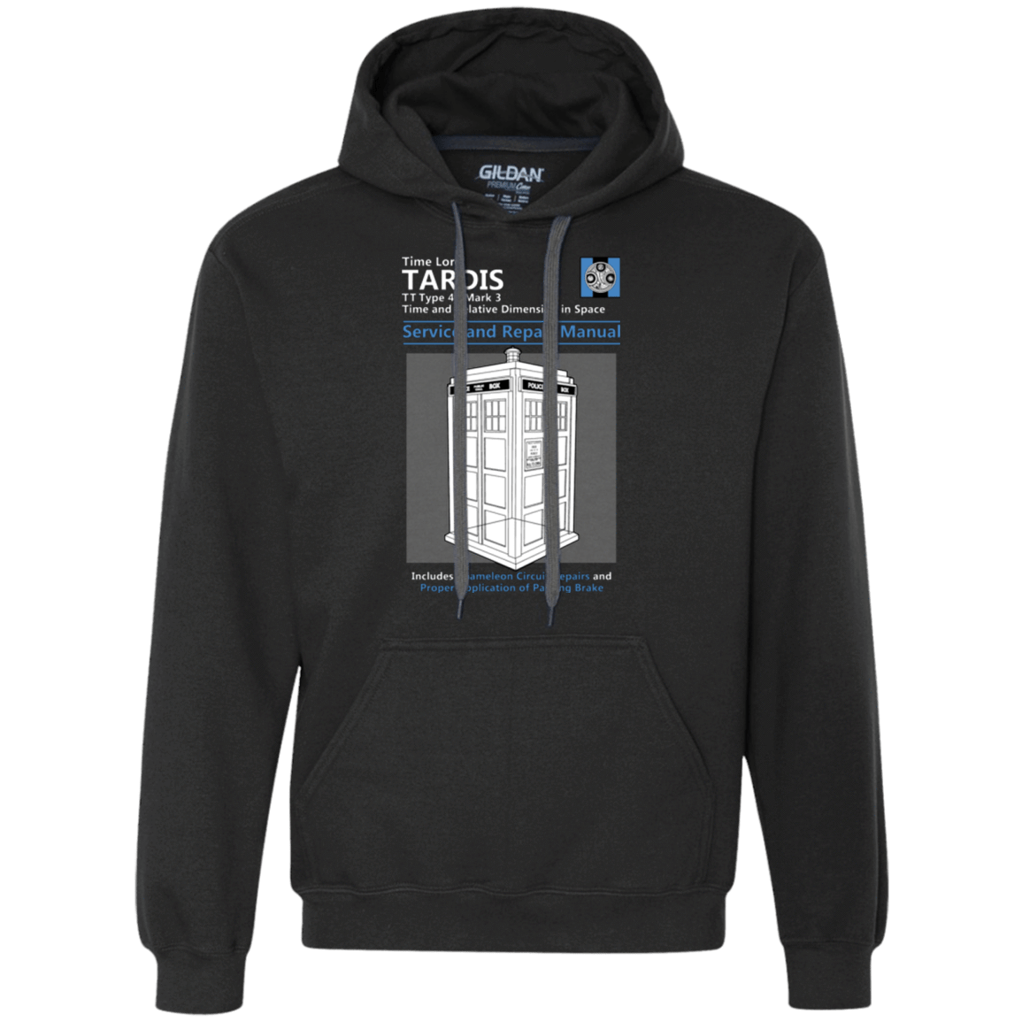 Sweatshirts Black / Small TARDIS SERVICE AND REPAIR MANUAL Premium Fleece Hoodie