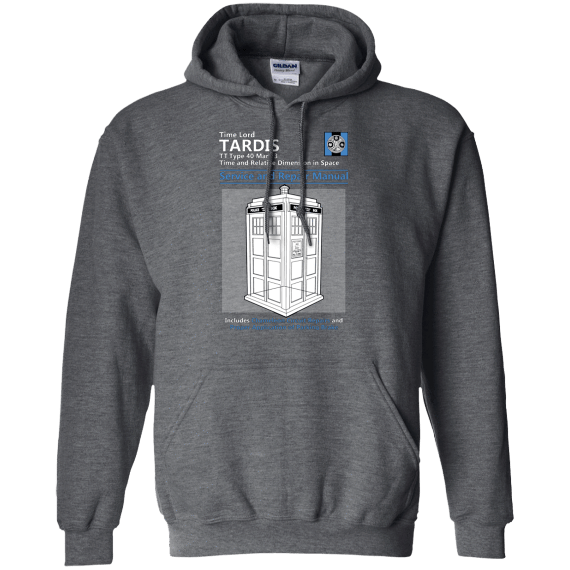 Sweatshirts Dark Heather / Small TARDIS SERVICE AND REPAIR MANUAL Pullover Hoodie