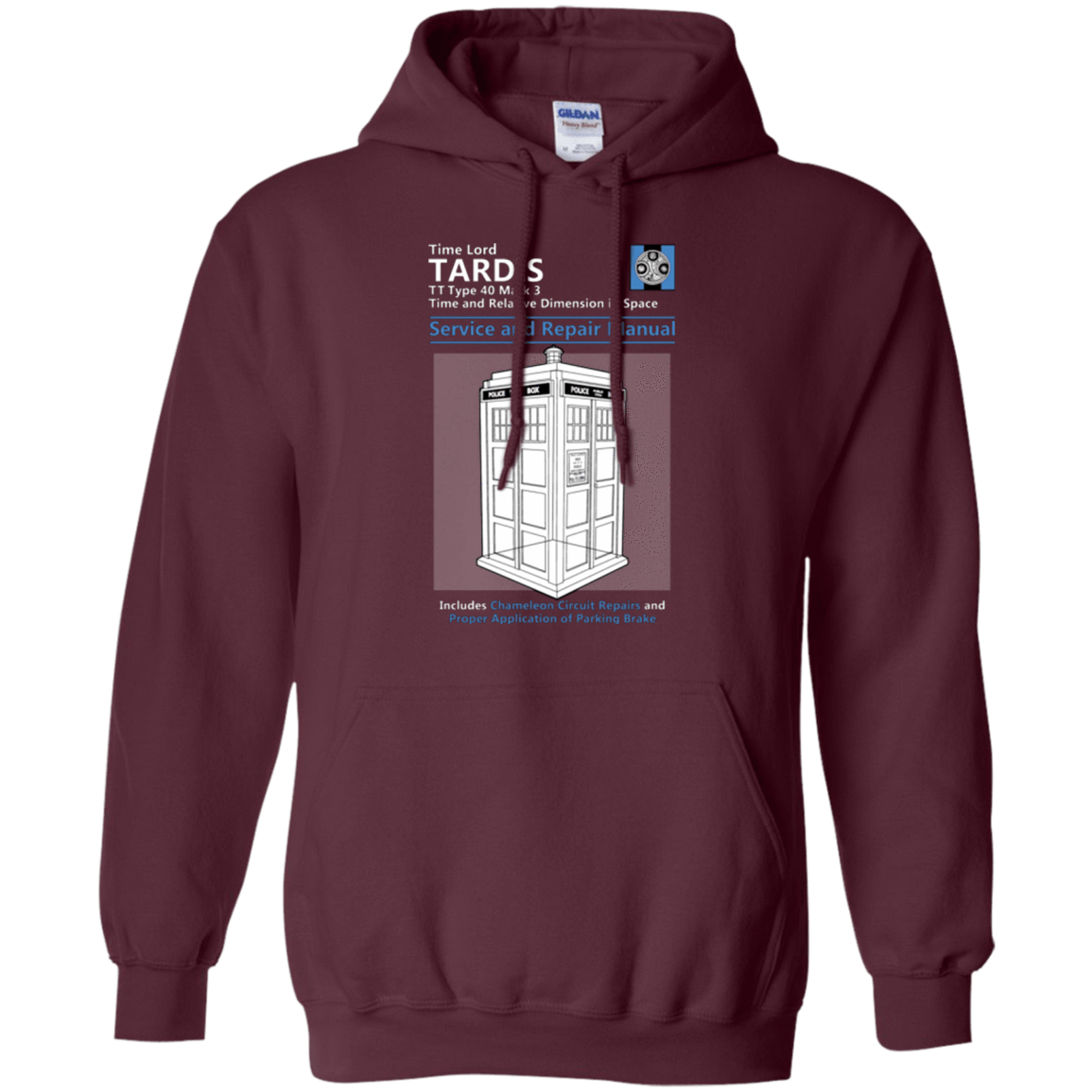 Sweatshirts Maroon / Small TARDIS SERVICE AND REPAIR MANUAL Pullover Hoodie