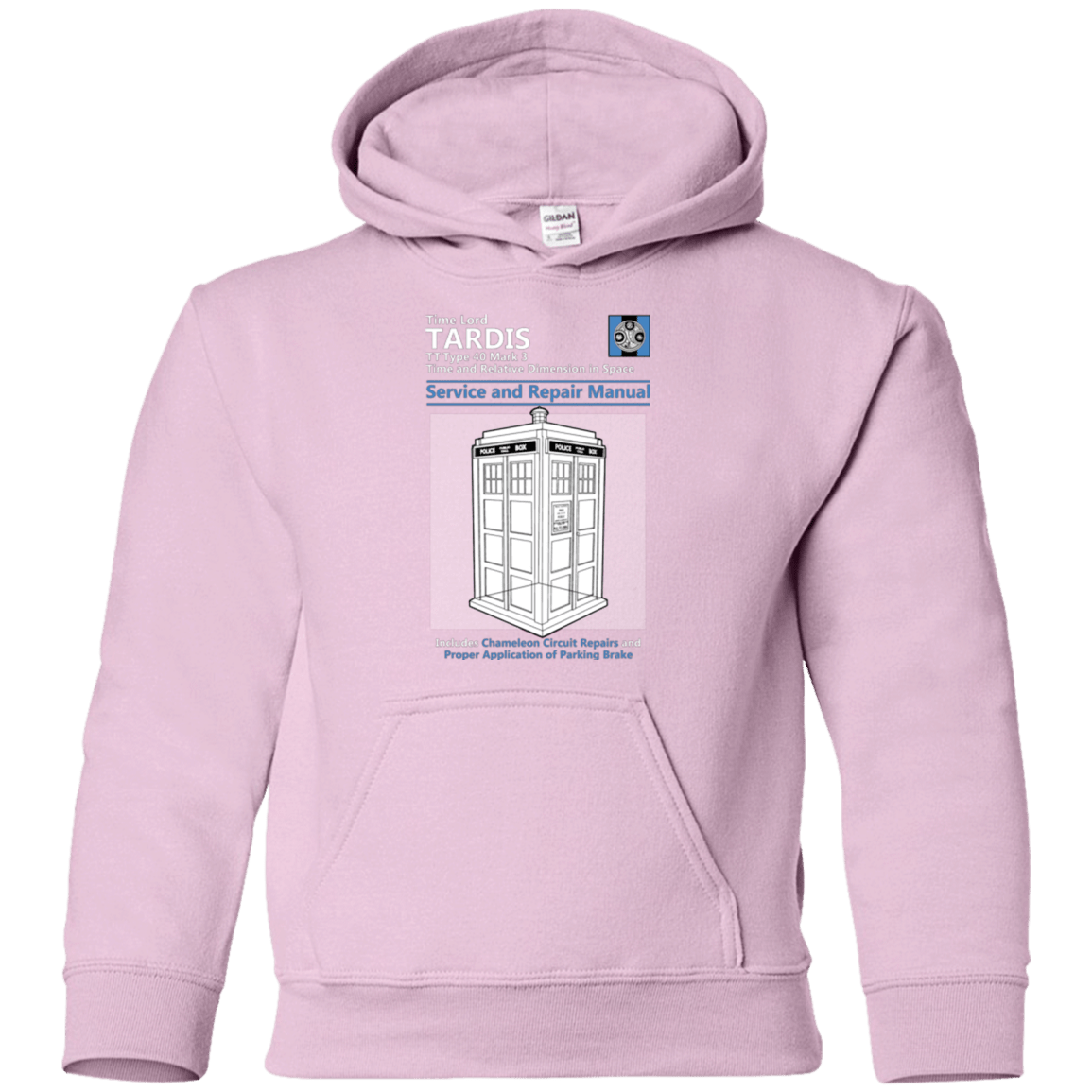 Sweatshirts Light Pink / YS TARDIS SERVICE AND REPAIR MANUAL Youth Hoodie