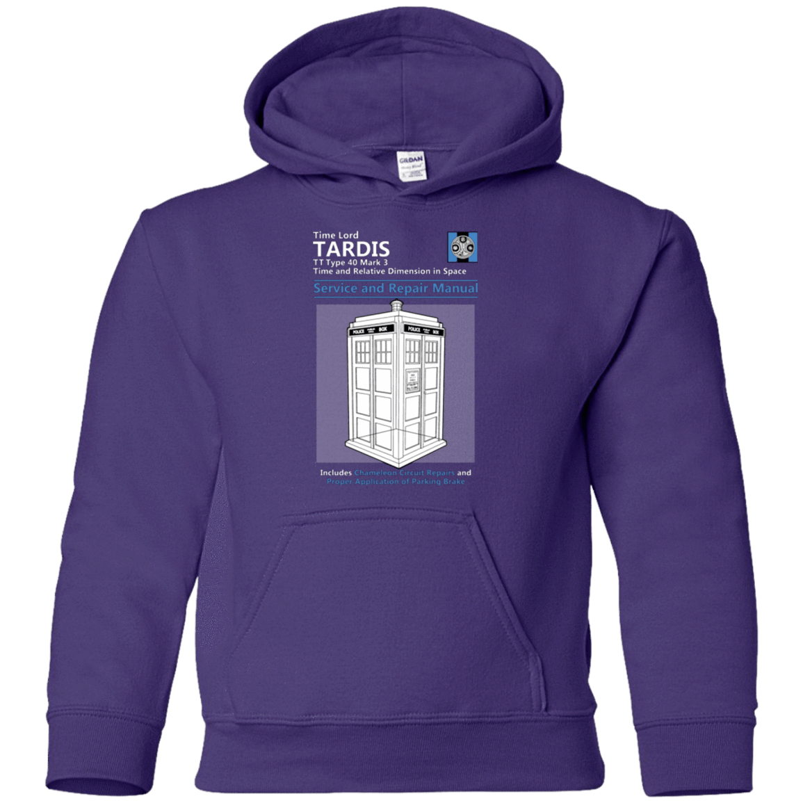 Sweatshirts Purple / YS TARDIS SERVICE AND REPAIR MANUAL Youth Hoodie