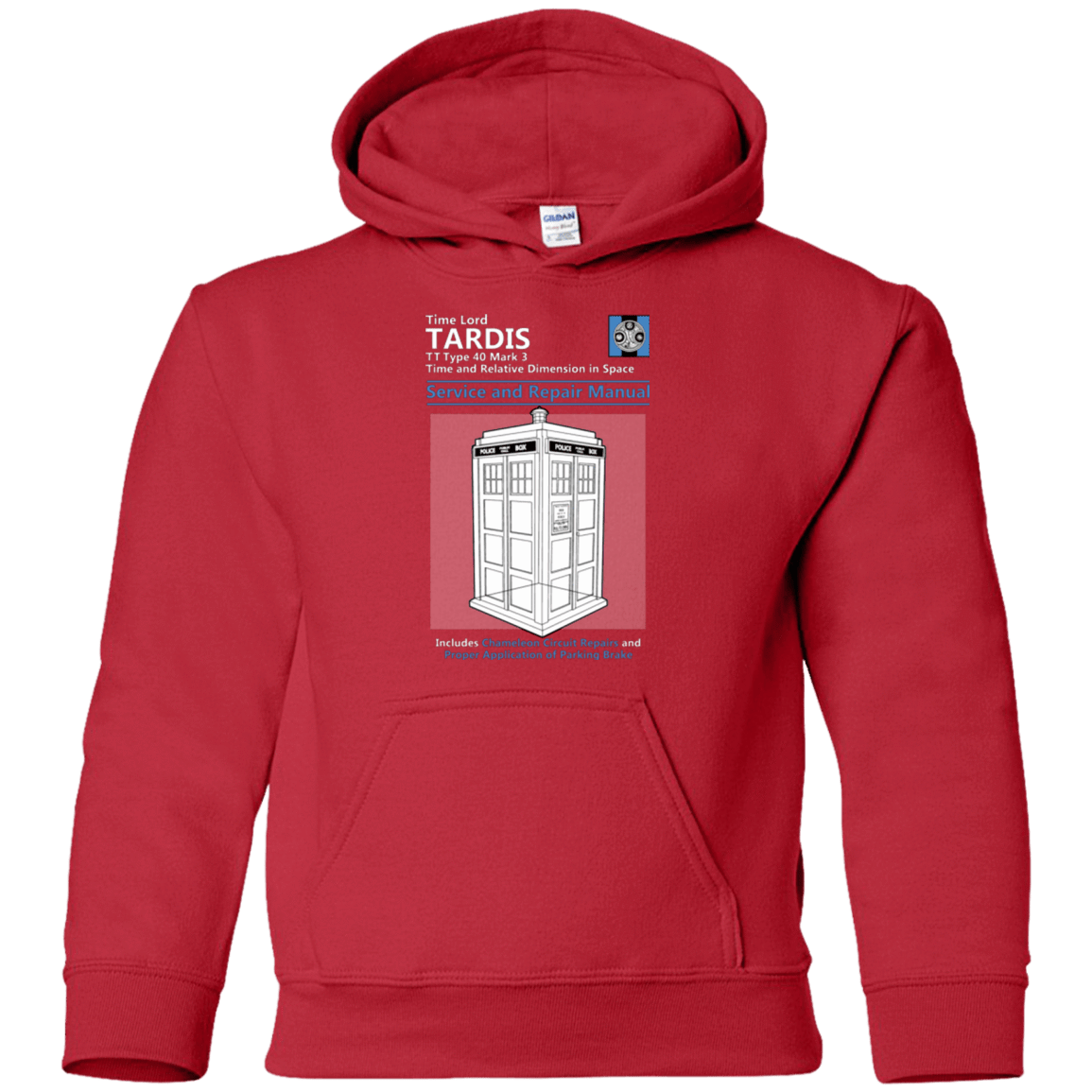 Sweatshirts Red / YS TARDIS SERVICE AND REPAIR MANUAL Youth Hoodie
