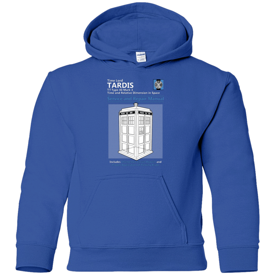 Sweatshirts Royal / YS TARDIS SERVICE AND REPAIR MANUAL Youth Hoodie