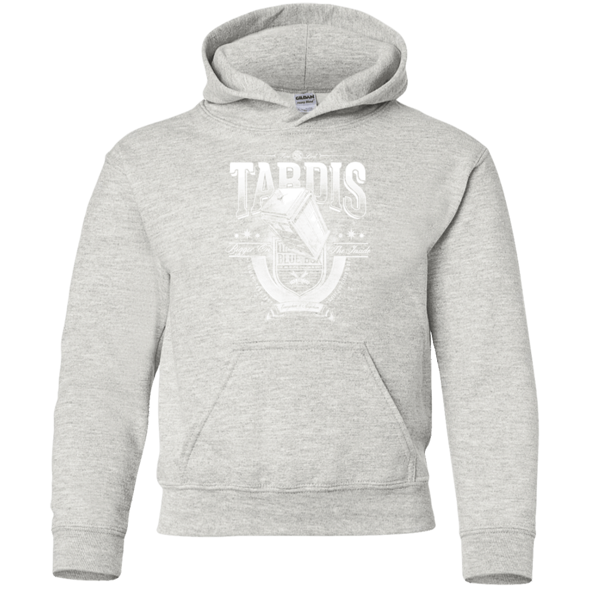 Sweatshirts Ash / YS Tardis Youth Hoodie