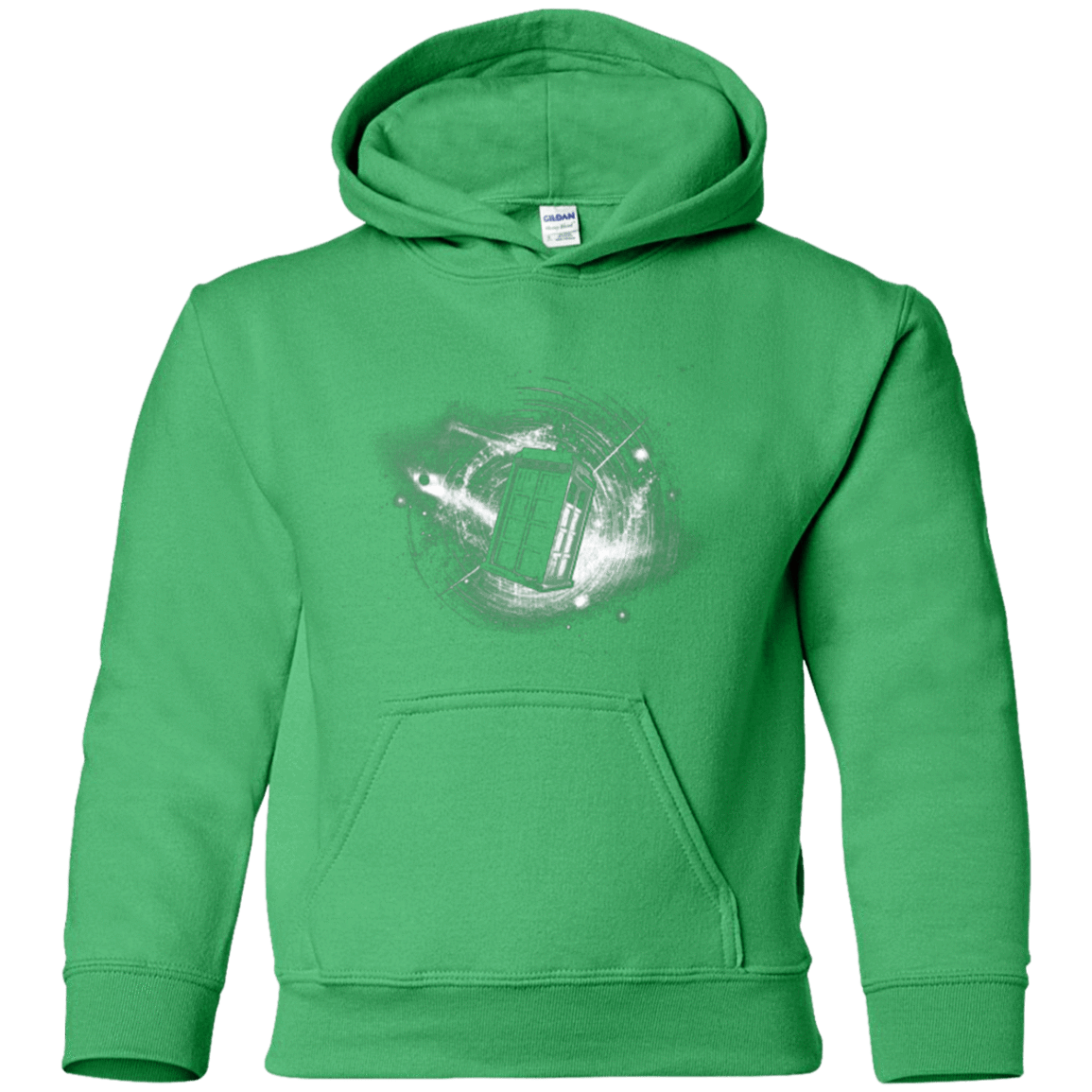 Sweatshirts Irish Green / YS Tardis Youth Hoodie