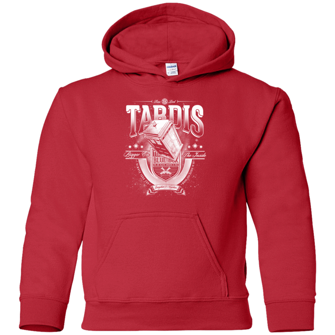 Sweatshirts Red / YS Tardis Youth Hoodie