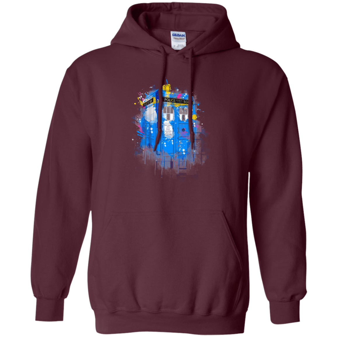 Sweatshirts Maroon / S Tardisplash Pullover Hoodie