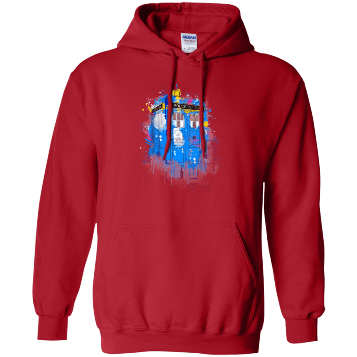 Sweatshirts Red / S Tardisplash Pullover Hoodie