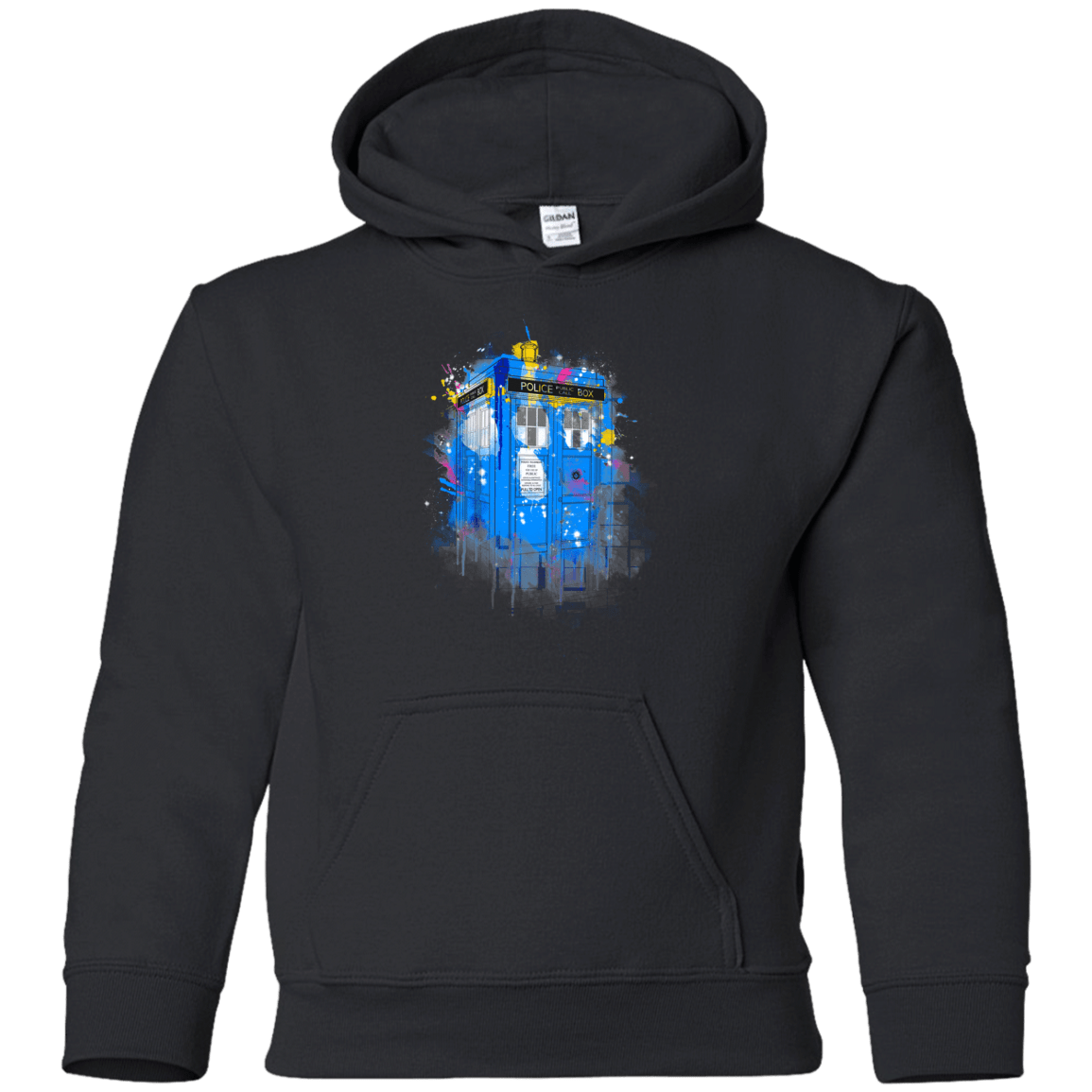 Sweatshirts Black / YS Tardisplash Youth Hoodie