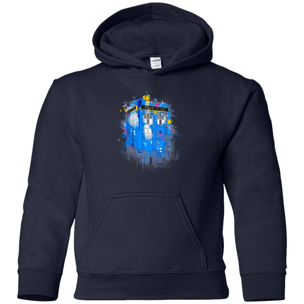 Sweatshirts Navy / YS Tardisplash Youth Hoodie