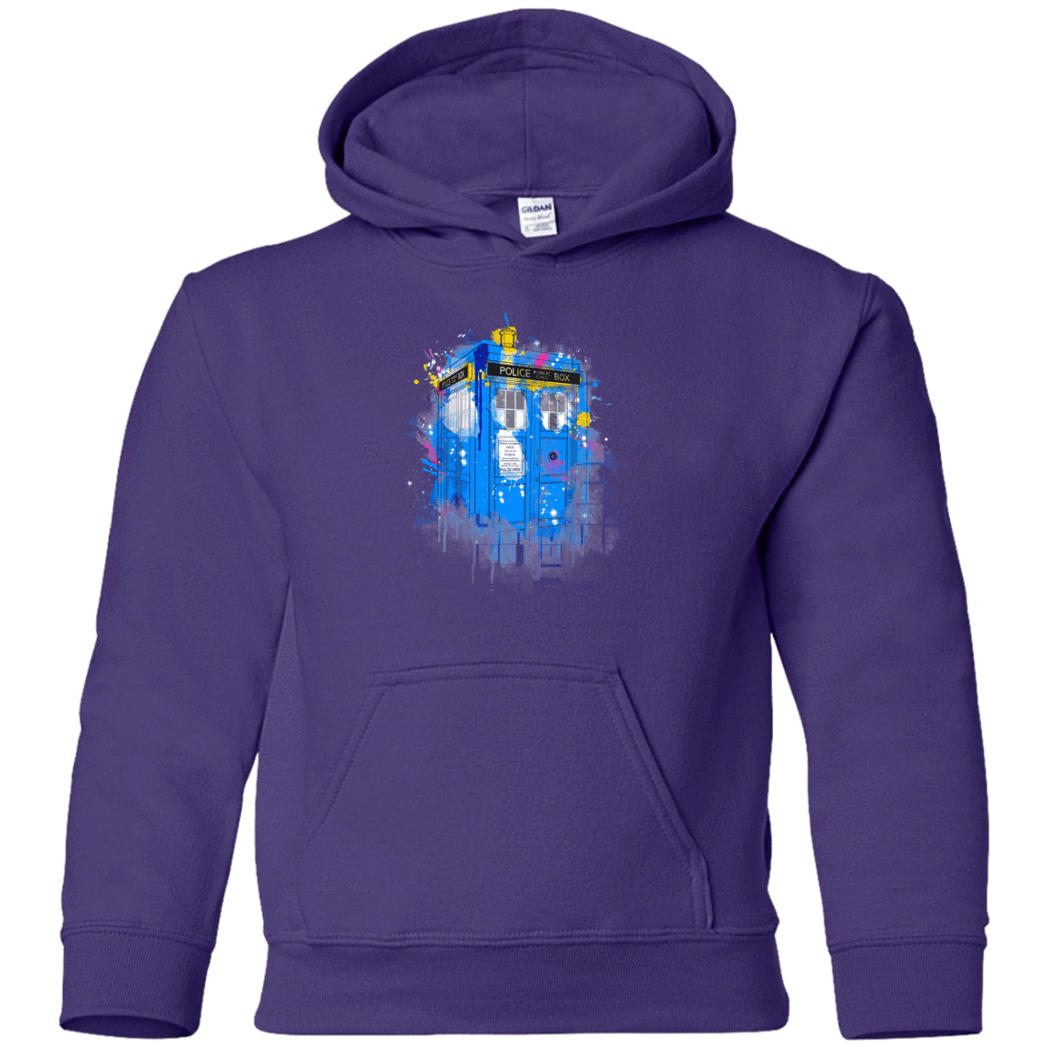 Sweatshirts Purple / YS Tardisplash Youth Hoodie
