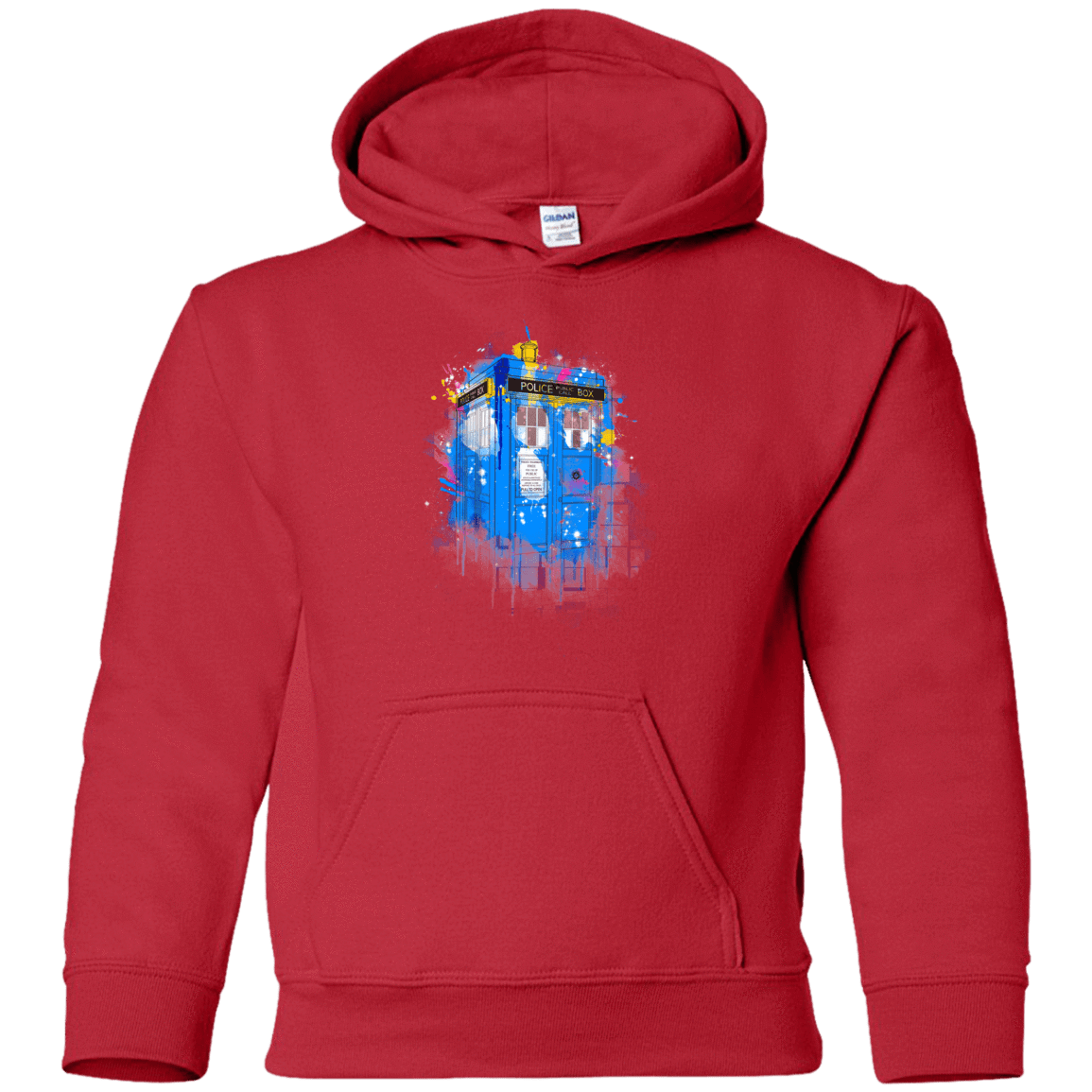 Sweatshirts Red / YS Tardisplash Youth Hoodie