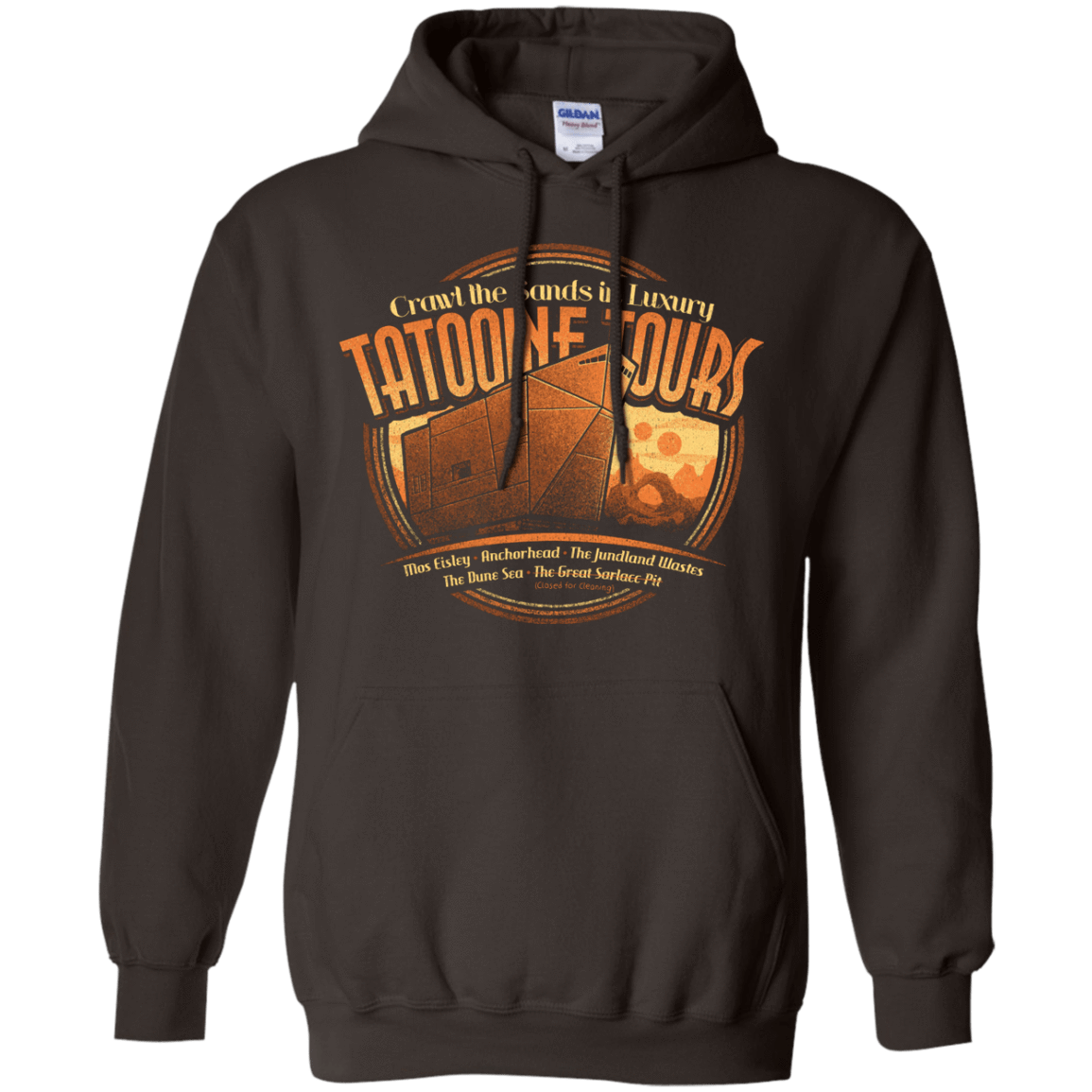 Sweatshirts Dark Chocolate / S Tatooine Tours Pullover Hoodie