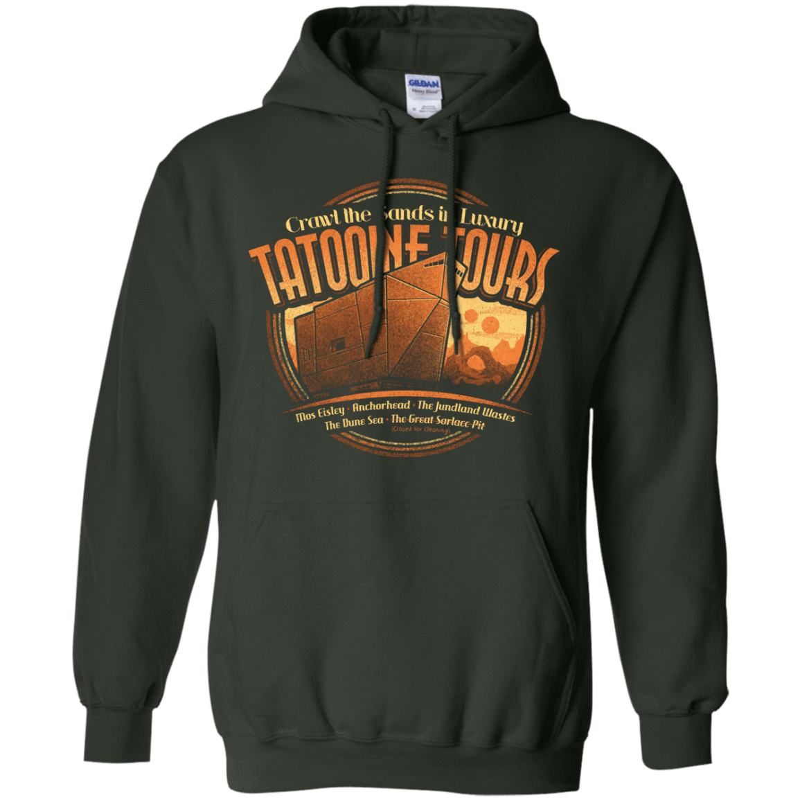 Sweatshirts Forest Green / S Tatooine Tours Pullover Hoodie