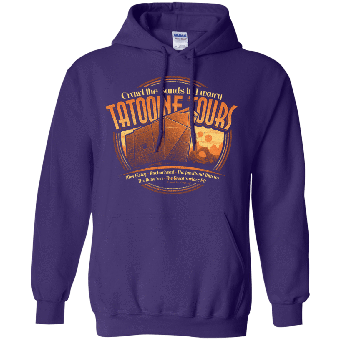 Sweatshirts Purple / S Tatooine Tours Pullover Hoodie