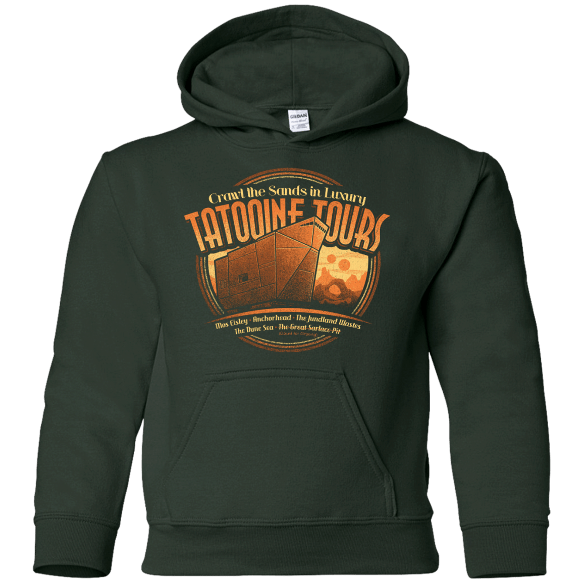 Sweatshirts Forest Green / YS Tatooine Tours Youth Hoodie