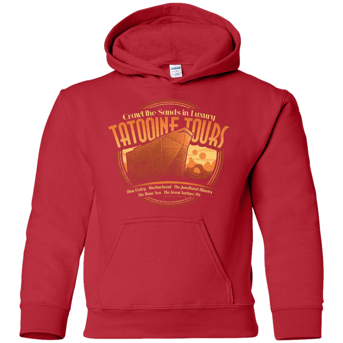 Sweatshirts Red / YS Tatooine Tours Youth Hoodie