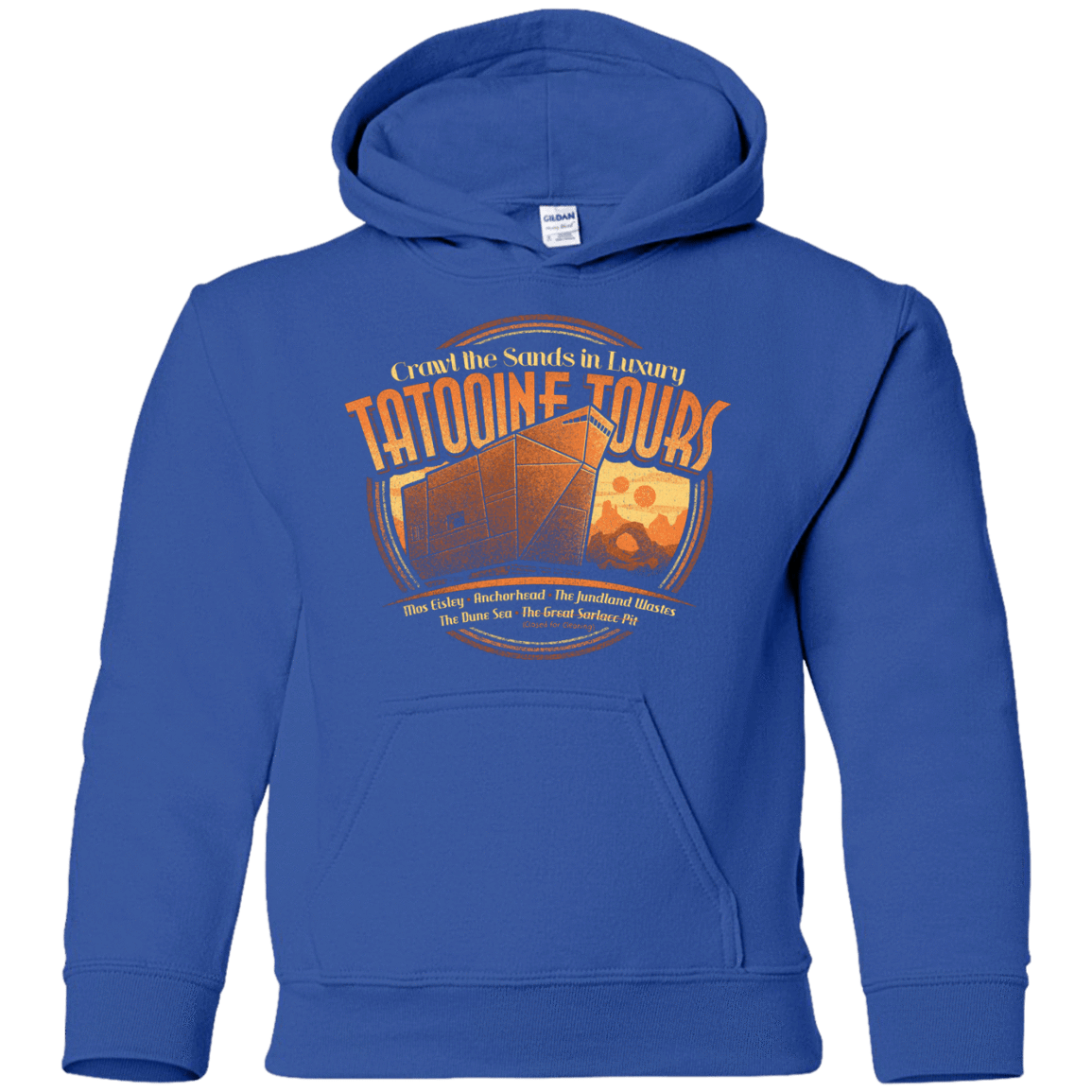 Sweatshirts Royal / YS Tatooine Tours Youth Hoodie