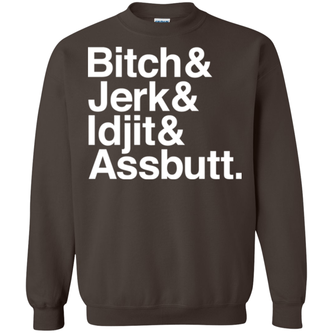 Sweatshirts Dark Chocolate / Small Team Free Will Helvetica Crewneck Sweatshirt