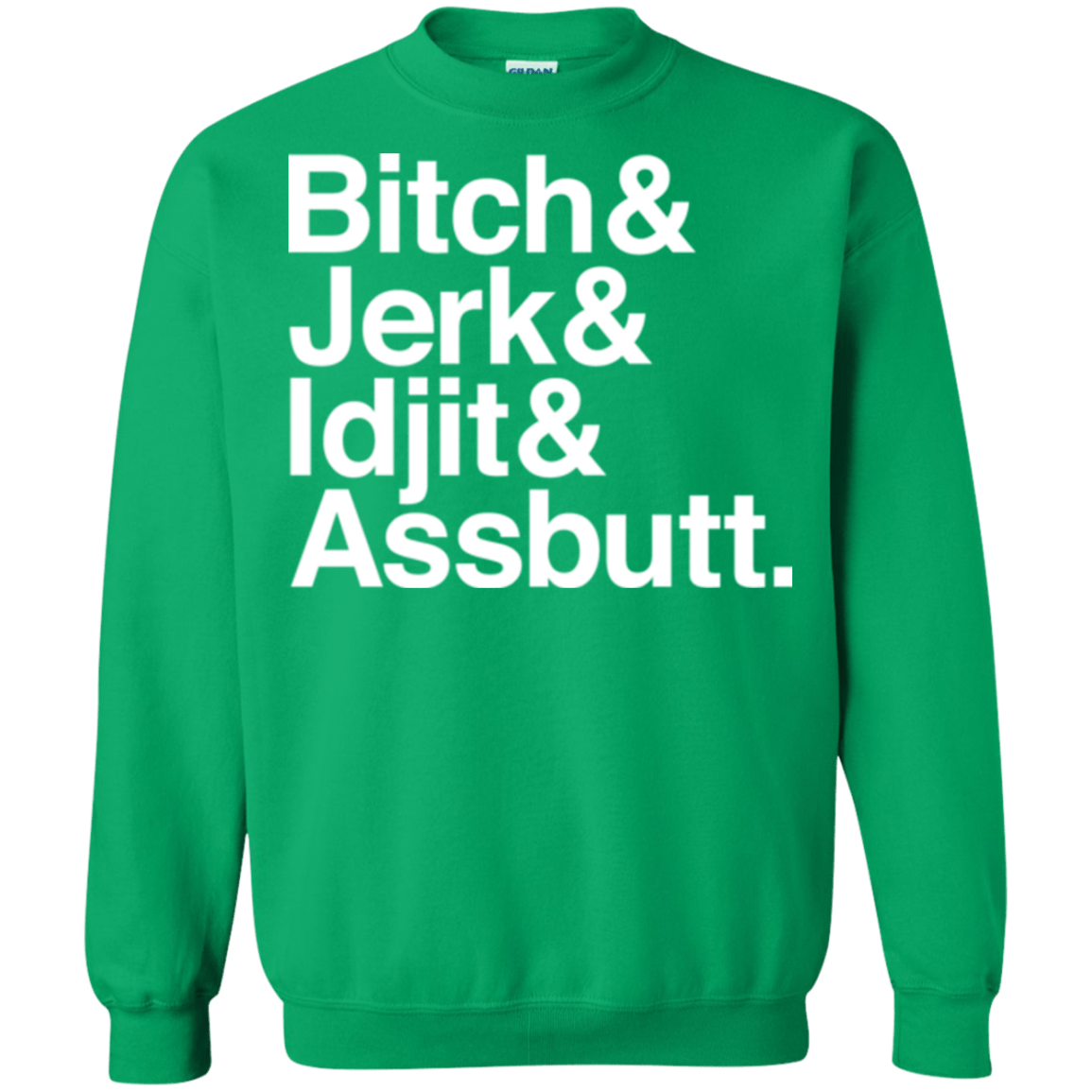 Sweatshirts Irish Green / Small Team Free Will Helvetica Crewneck Sweatshirt