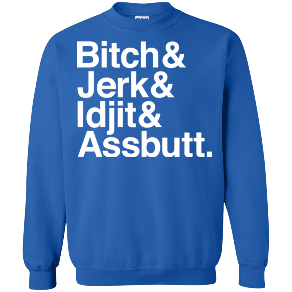 Sweatshirts Royal / Small Team Free Will Helvetica Crewneck Sweatshirt