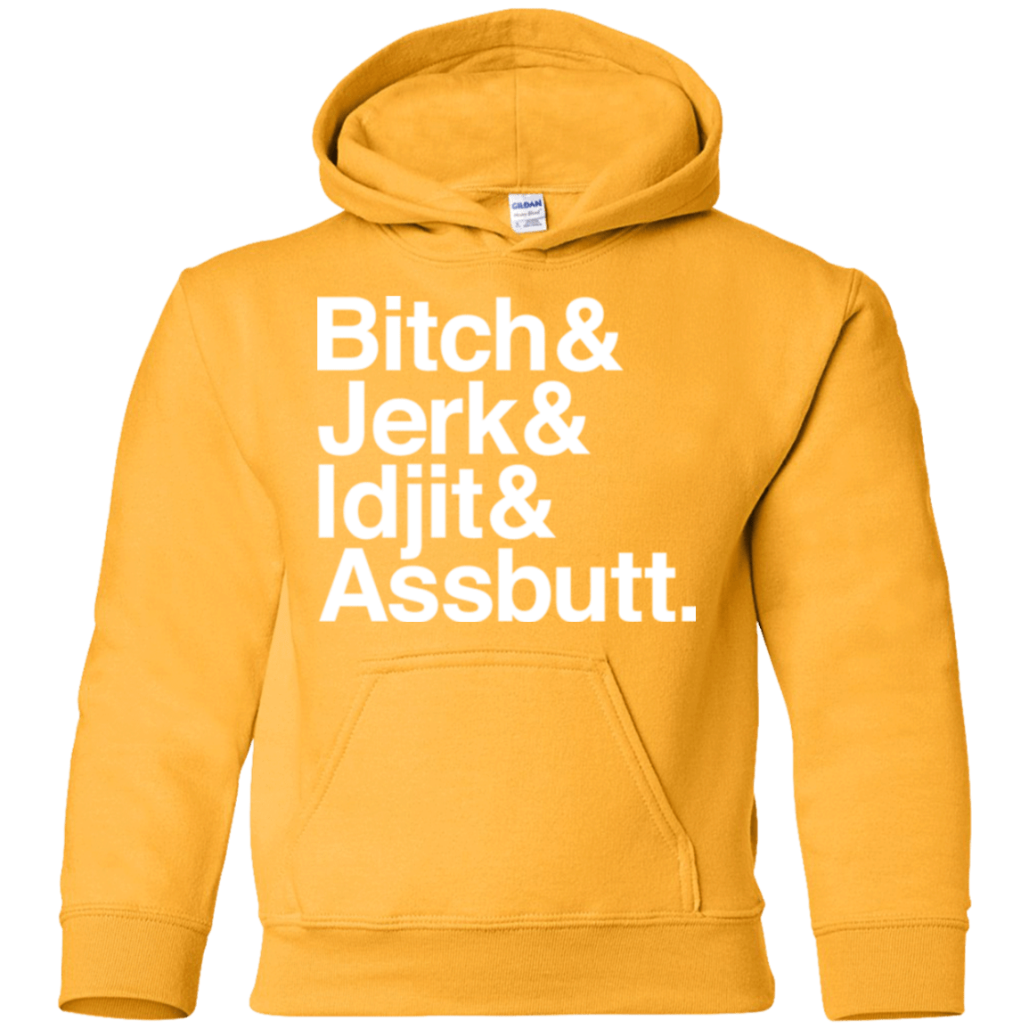 Sweatshirts Gold / YS Team Free Will Helvetica Youth Hoodie