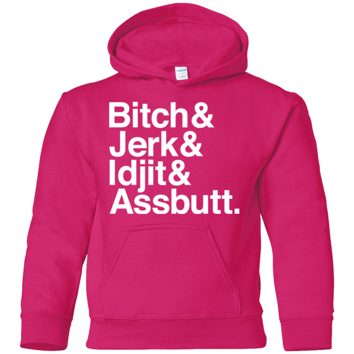 Sweatshirts Heliconia / YS Team Free Will Helvetica Youth Hoodie