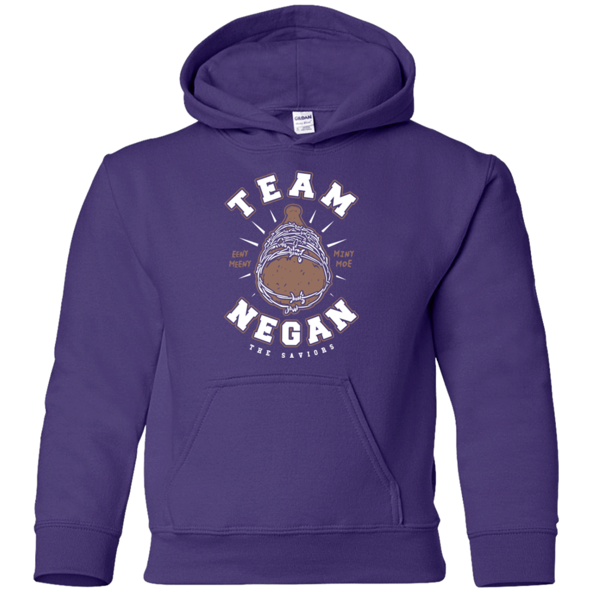 Sweatshirts Purple / YS Team Negan Youth Hoodie