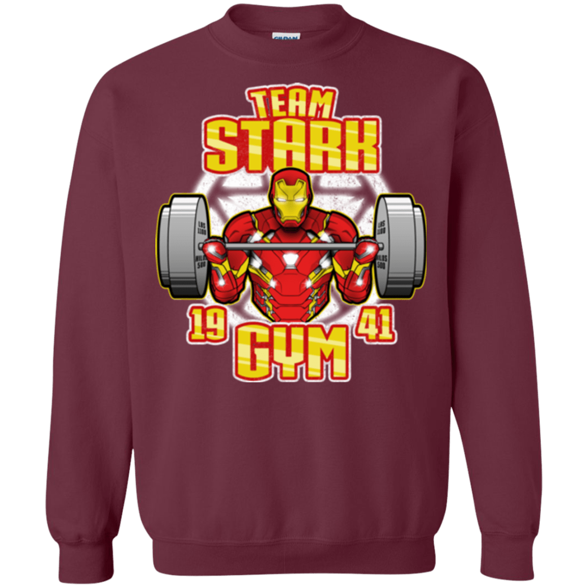 Sweatshirts Maroon / Small Team Stark Gym Crewneck Sweatshirt