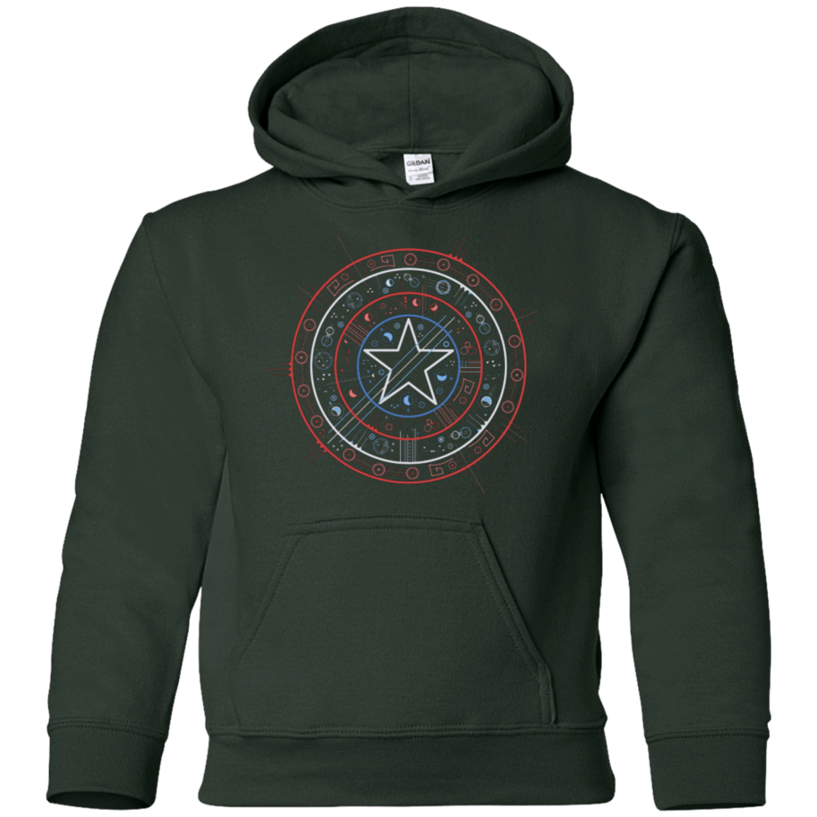 Sweatshirts Forest Green / YS Tech America Youth Hoodie