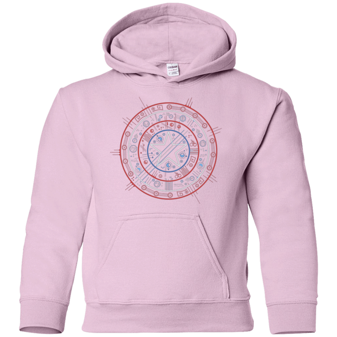 Sweatshirts Light Pink / YS Tech America Youth Hoodie