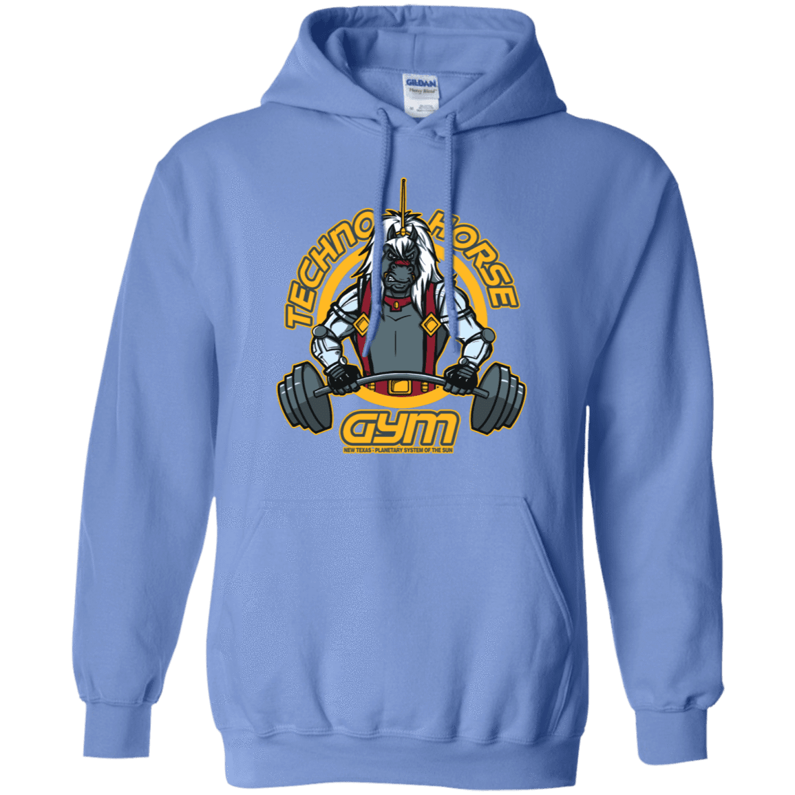 Sweatshirts Carolina Blue / S Techno Horse Gym Pullover Hoodie
