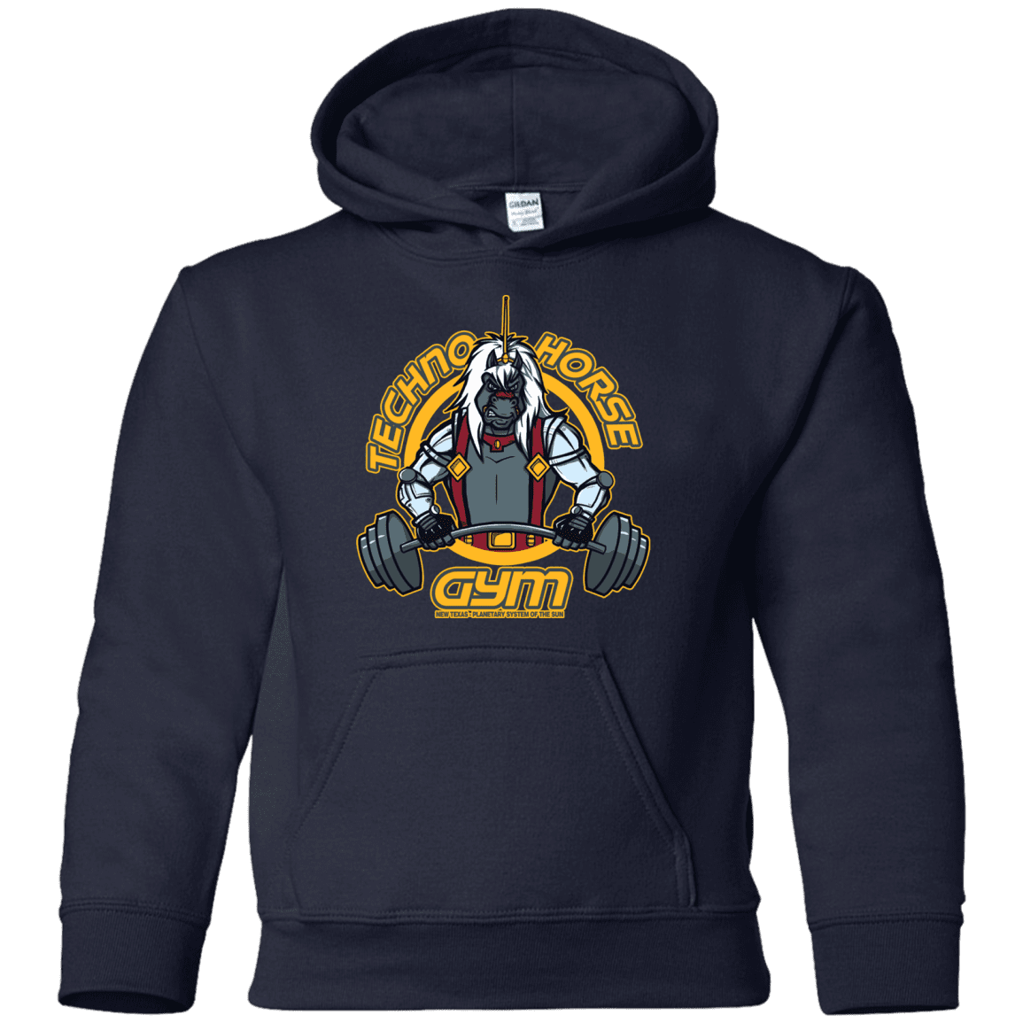 Sweatshirts Navy / YS Techno Horse Gym Youth Hoodie