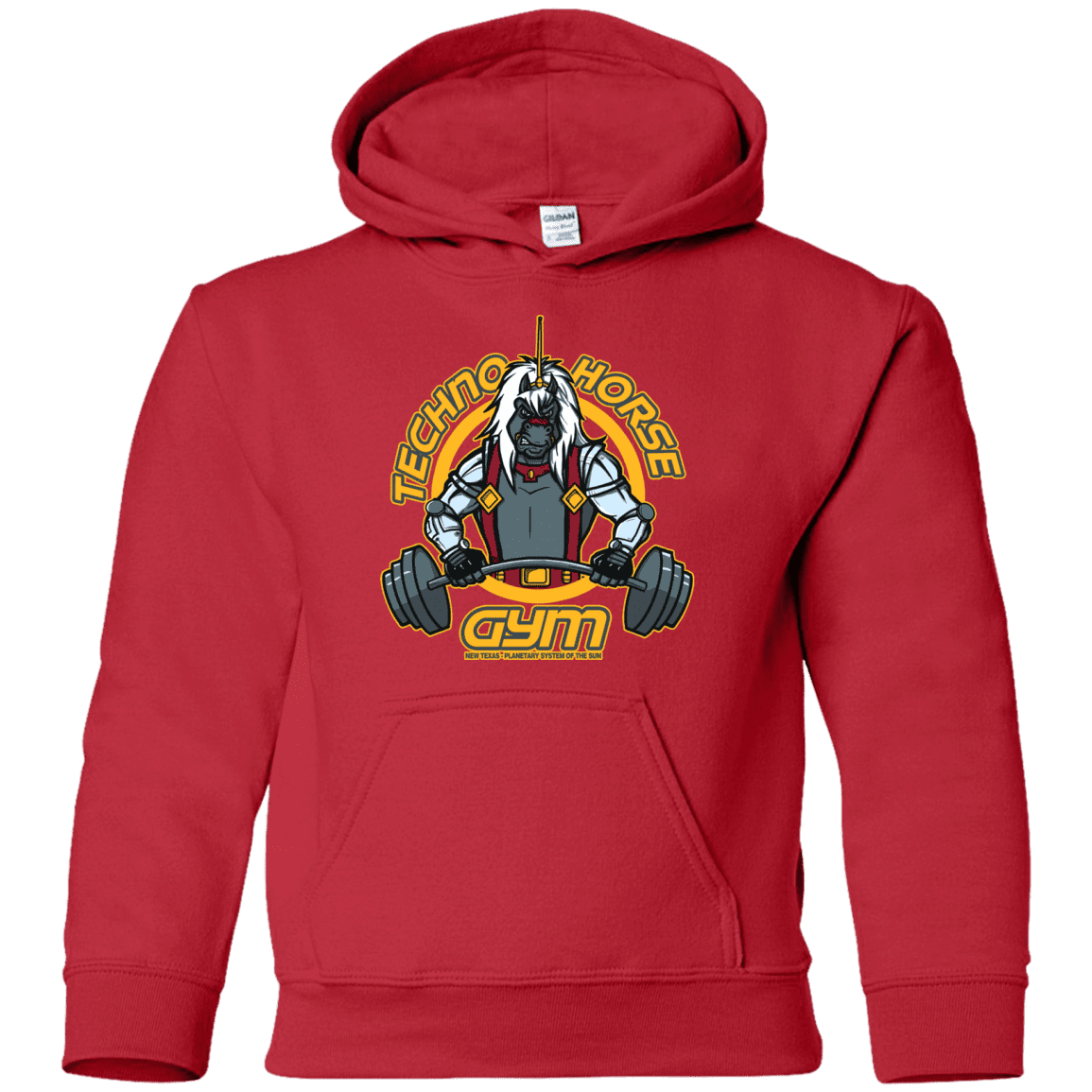 Sweatshirts Red / YS Techno Horse Gym Youth Hoodie