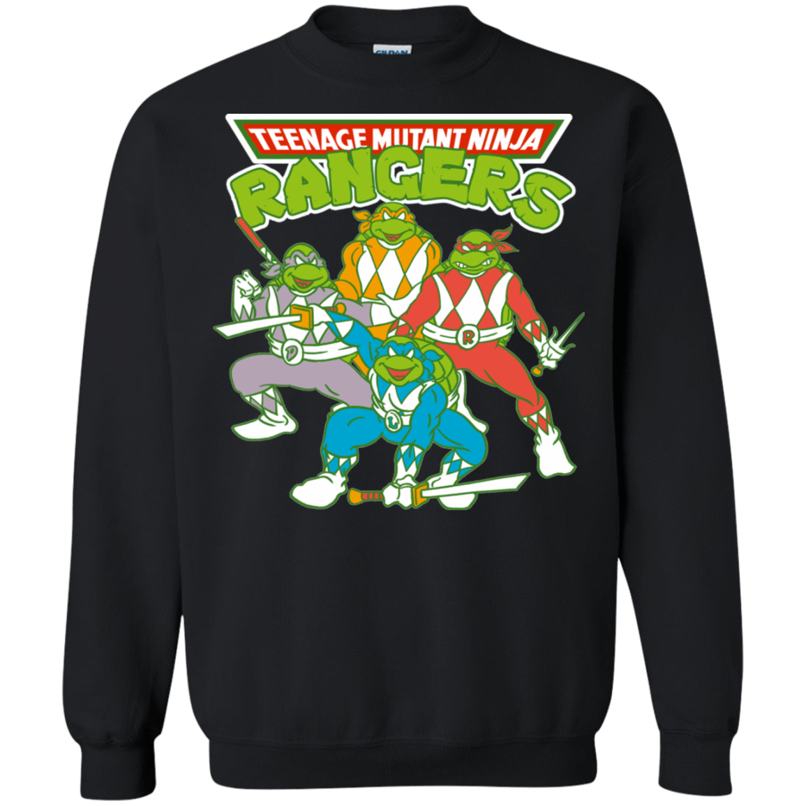 Sweatshirts Black / S Teenage Mutant Ninja Rangers Crewneck Sweatshirt