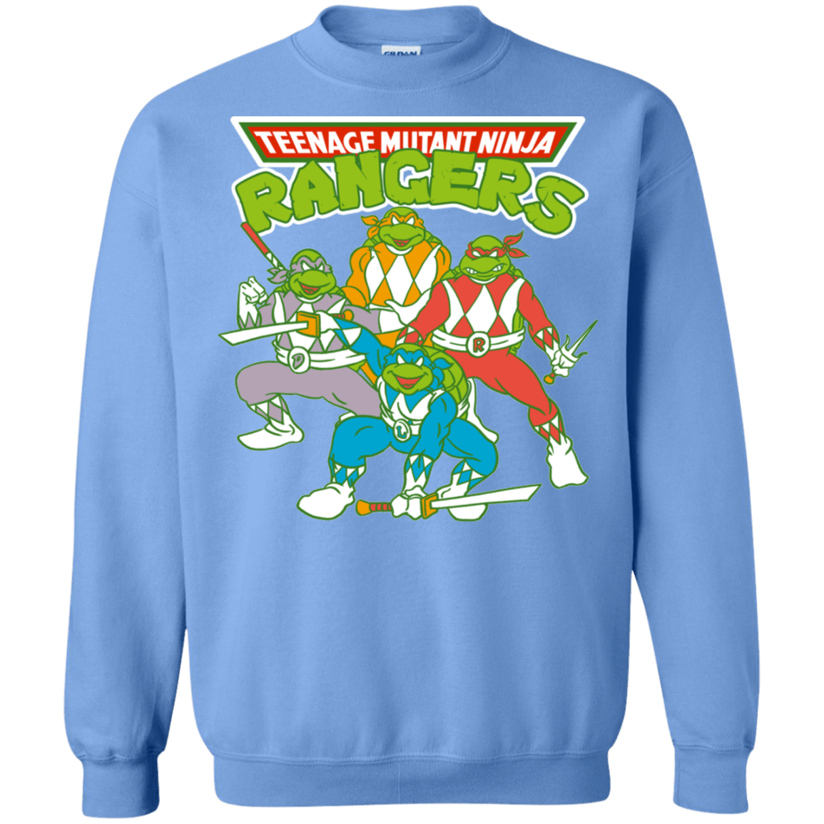 Sweatshirts Carolina Blue / S Teenage Mutant Ninja Rangers Crewneck Sweatshirt